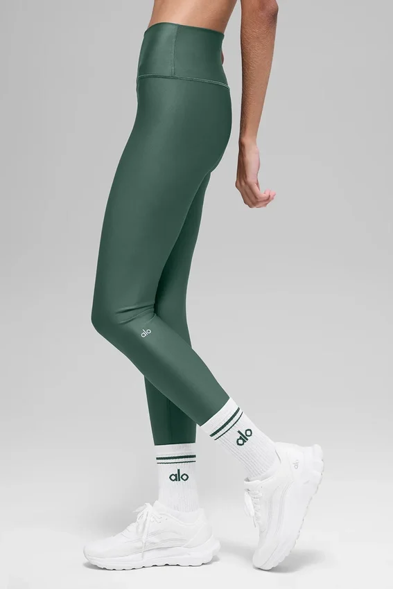 High-Waist Airlift Legging – klövergrön