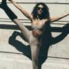 High-Waist Airlift Legging – ljus kakao