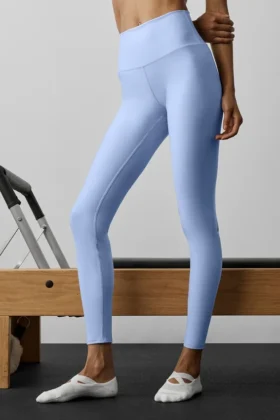 High-Waist Airlift Legging – ljus provenceblå