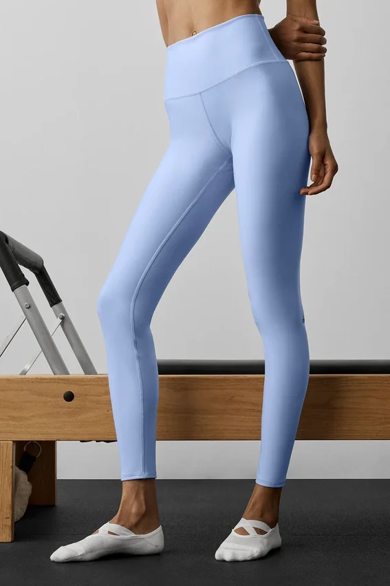 High-Waist Airlift Legging – ljus provenceblå