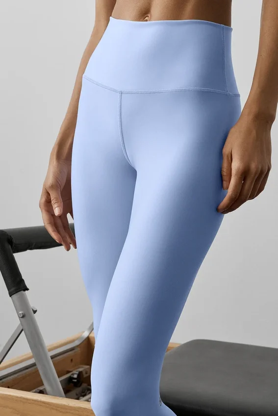 High-Waist Airlift Legging – ljus provenceblå