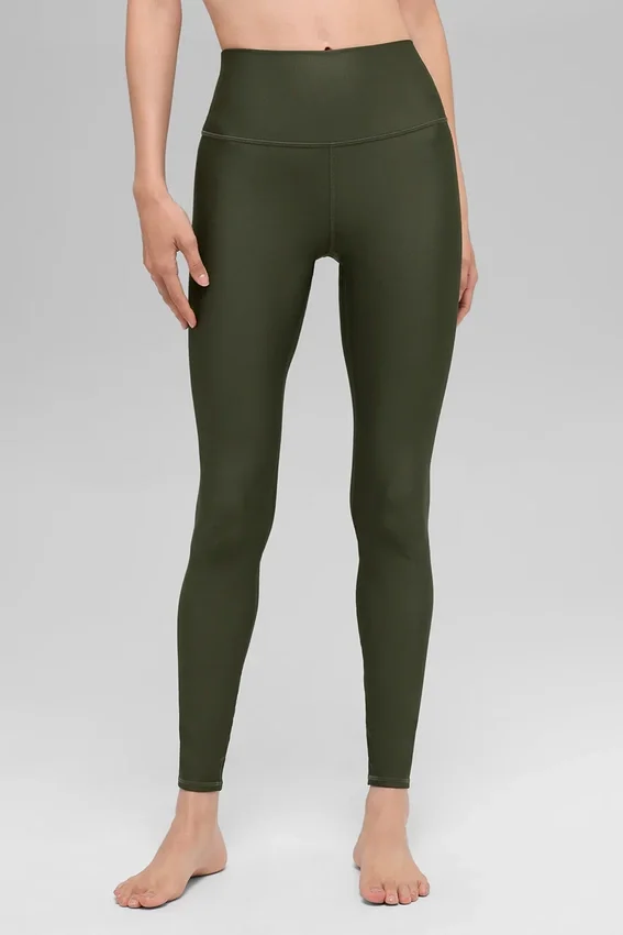 High-Waist Airlift Legging – olivgrön