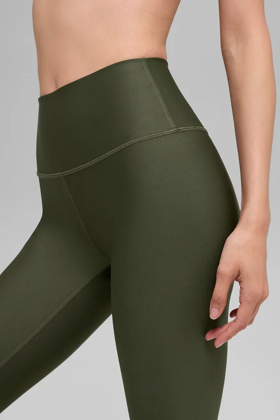 High-Waist Airlift Legging – olivgrön