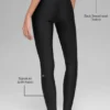 High-Waist Airlift Legging – Svart/Vit