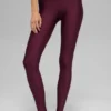 High-Waist Airlift Legging – vinröd