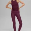 High-Waist Airlift Legging – vinröd