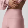 High-Waist Airlift Legging – Vintage Pink
