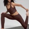 High-Waist Airlift Sleek Legging – Brownstone