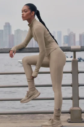 High-Waist Airlift smala leggings – Gravel