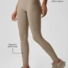 High-Waist Airlift smala leggings – Gravel