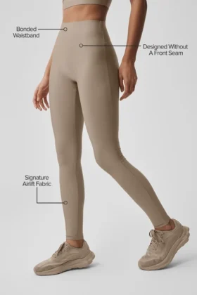 High-Waist Airlift smala leggings – Gravel
