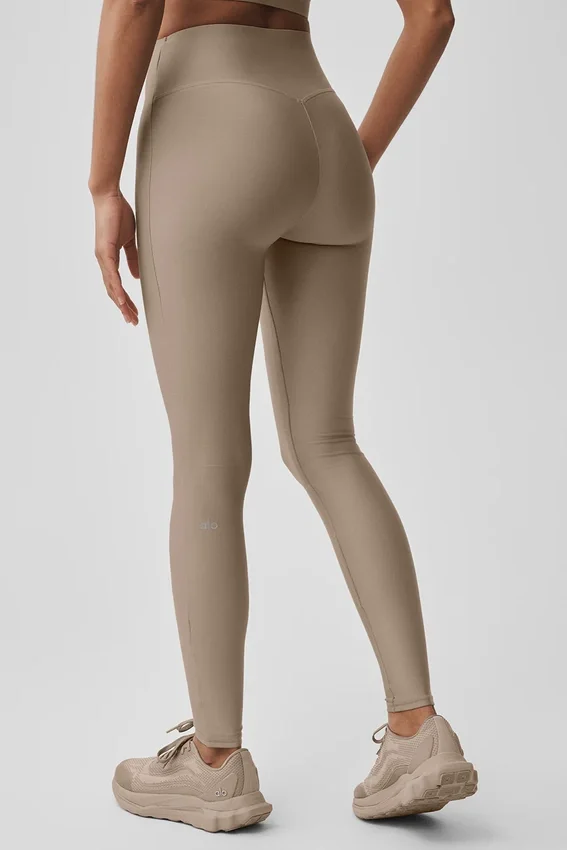 High-Waist Airlift smala leggings – Gravel