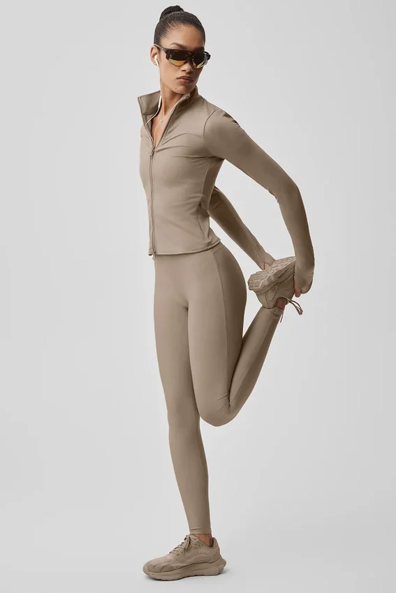 High-Waist Airlift smala leggings – Gravel