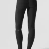 High-Waist Airlift, smala leggings – svarta