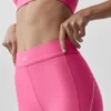 High-Waist Airlift Speedwork Leggings med 7/8-längd – Paradise Pink