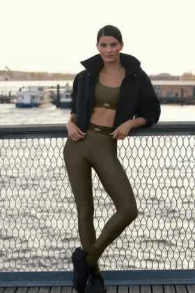 High-Waist Airlift Suit up Leggings – Olive Tree/Olive Tree
