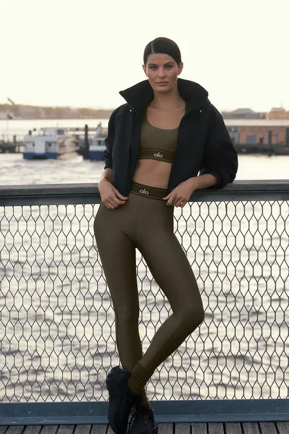 High-Waist Airlift Suit up Leggings – Olive Tree/Olive Tree