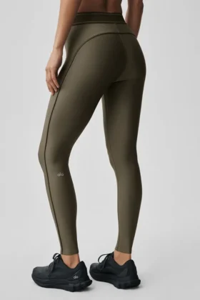 High-Waist Airlift Suit up Leggings – Olive Tree/Olive Tree