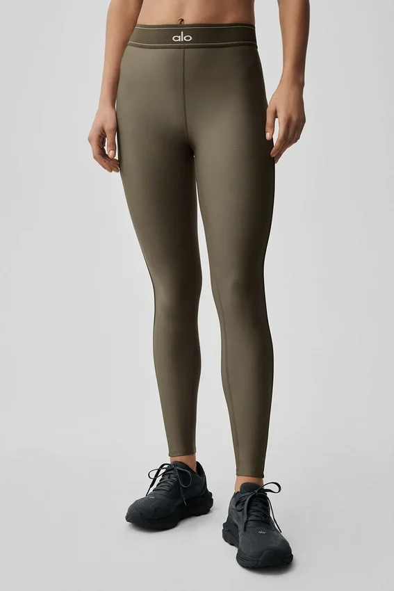 High-Waist Airlift Suit up Leggings – Olive Tree/Olive Tree