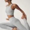 High-Waist Alosoft Lounge Legging – Athletic Heather Grey
