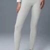 High-Waist Alosoft Lounge Legging – Athletic Heather Grey