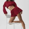 High-Waist Bomullsshorts – Real Deal – Summer Romance Red