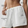 High-Waist Bomullsshorts Real Deal – White