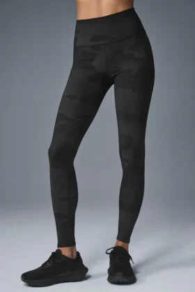 High-Waist Camo Vapor Leggings | Damleggings