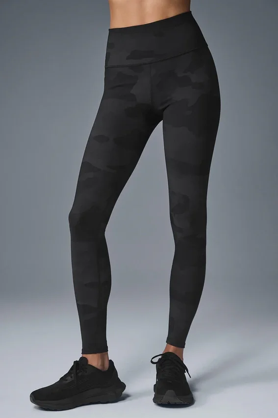 High-Waist Camo Vapor Leggings | Damleggings