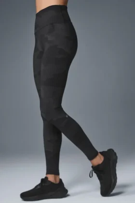 High-Waist Camo Vapor Leggings | Damleggings
