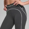 High-Waist Heart Throb Legging – Antracit/Vit