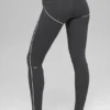 High-Waist Heart Throb Legging – Antracit/Vit