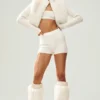 High-Waist Kashmirshorts – Embrace – Ivory