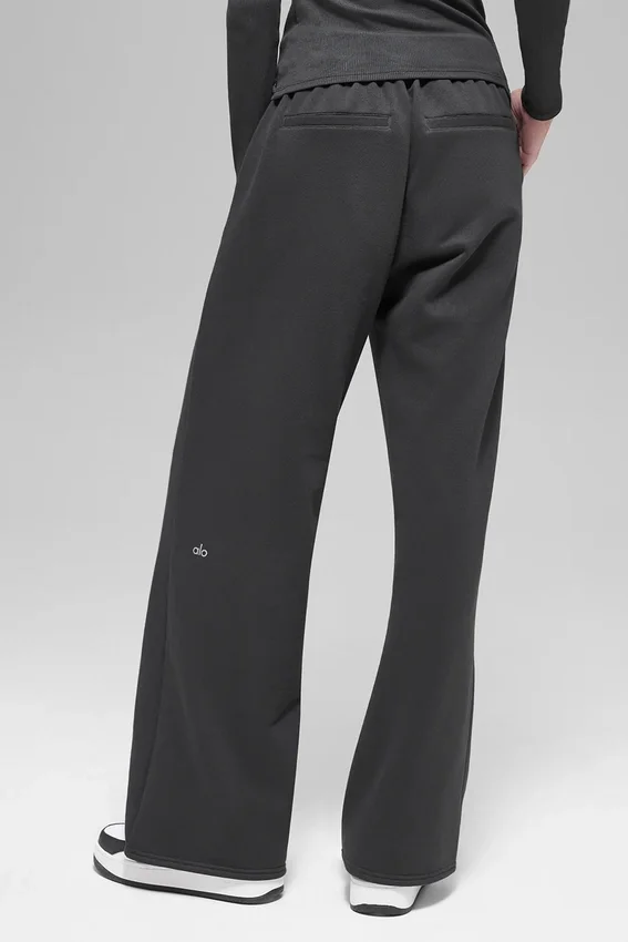 High-Waist Mjukisbyxor – Anthracite