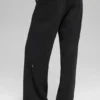 High-Waist Mjukisbyxor – Svart