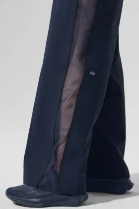 High-Waist Origin Wide Leg Track Pant – marinblå/svart