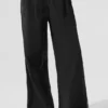 High-Waist Origin Wide Leg Track Pant – svart