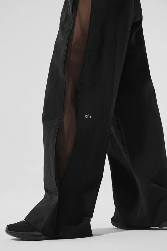 High-Waist Origin Wide Leg Track Pant – svart