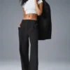 High-Waist Pursuit Trouser (Long) – svarta