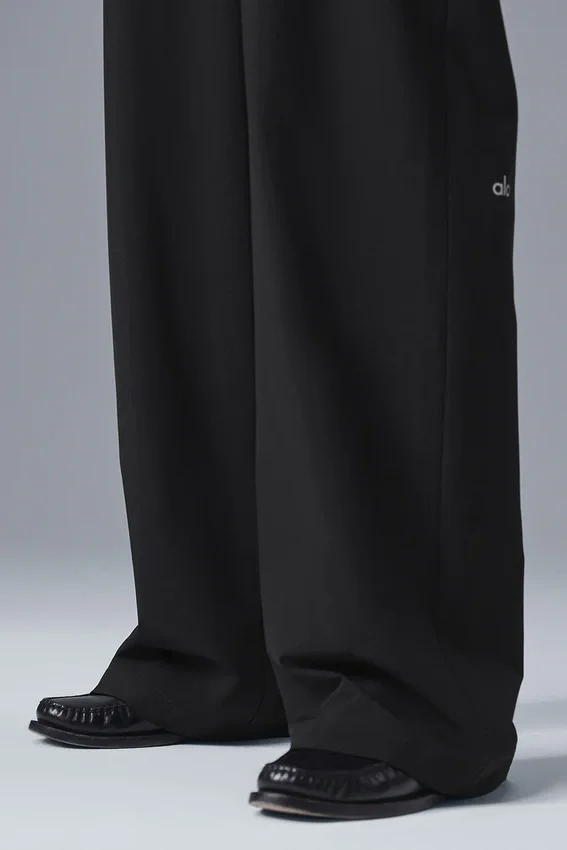 High-Waist Pursuit Trouser (Long) – svarta