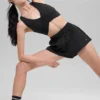 High-Waist Socialite Shorts – svart