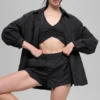 High-Waist Socialite Shorts – svart