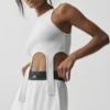 Hälsa Rib Flaunt Tank – Vit