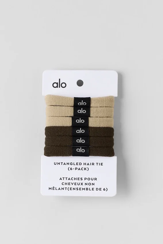 Hårsnoddar som inte trasslar sig (6-pack) – Beige/Espresso