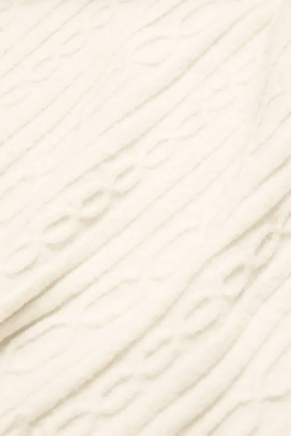 Cable Knit Winter Bliss-byxor – elfenben
