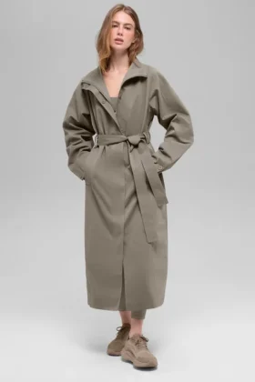 Journey-trenchcoat – ljus kakao