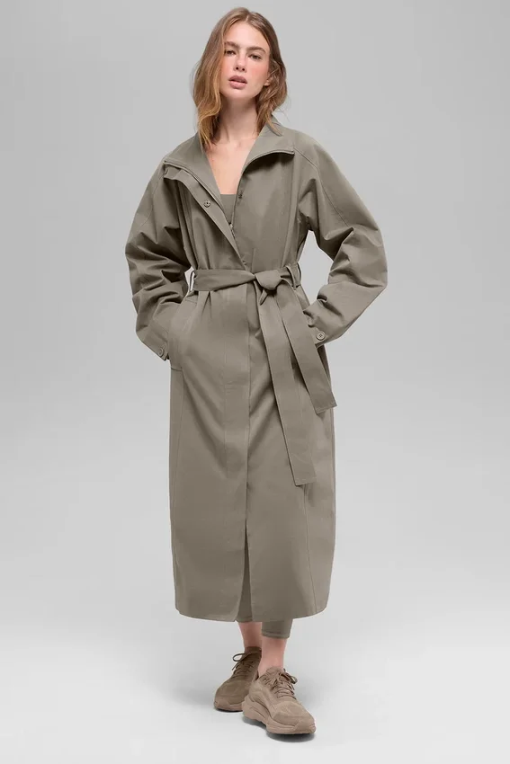 Journey-trenchcoat – ljus kakao