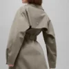 Journey-trenchcoat – ljus kakao
