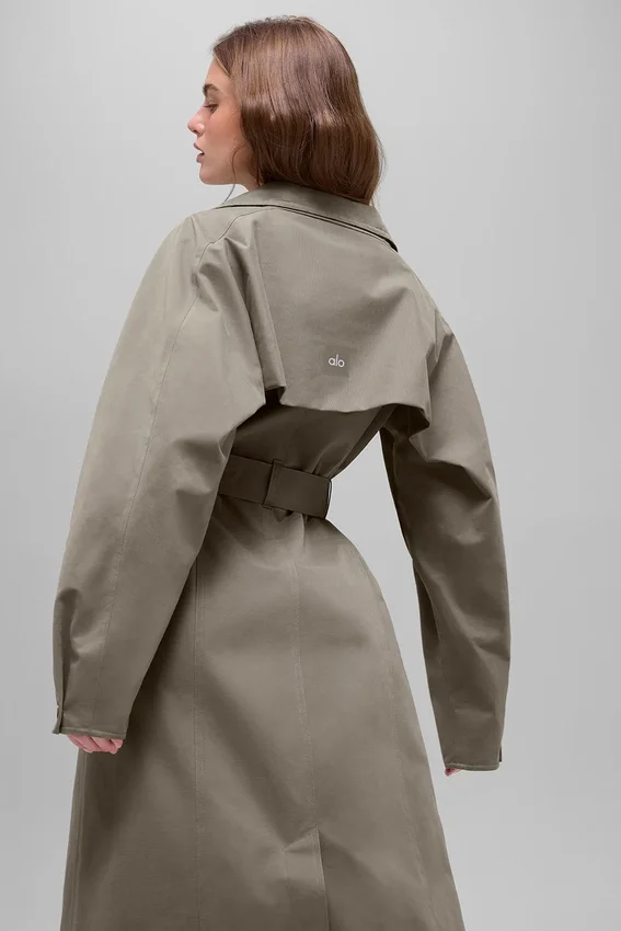 Journey-trenchcoat – ljus kakao