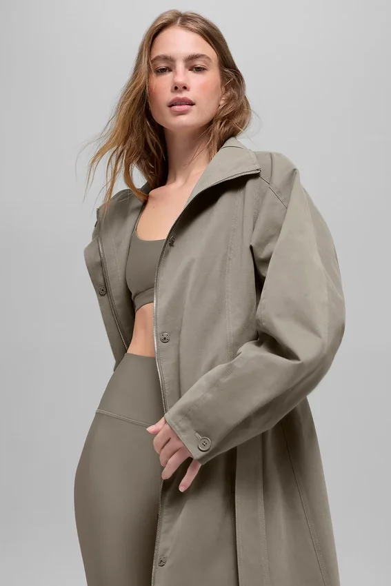Journey-trenchcoat – ljus kakao